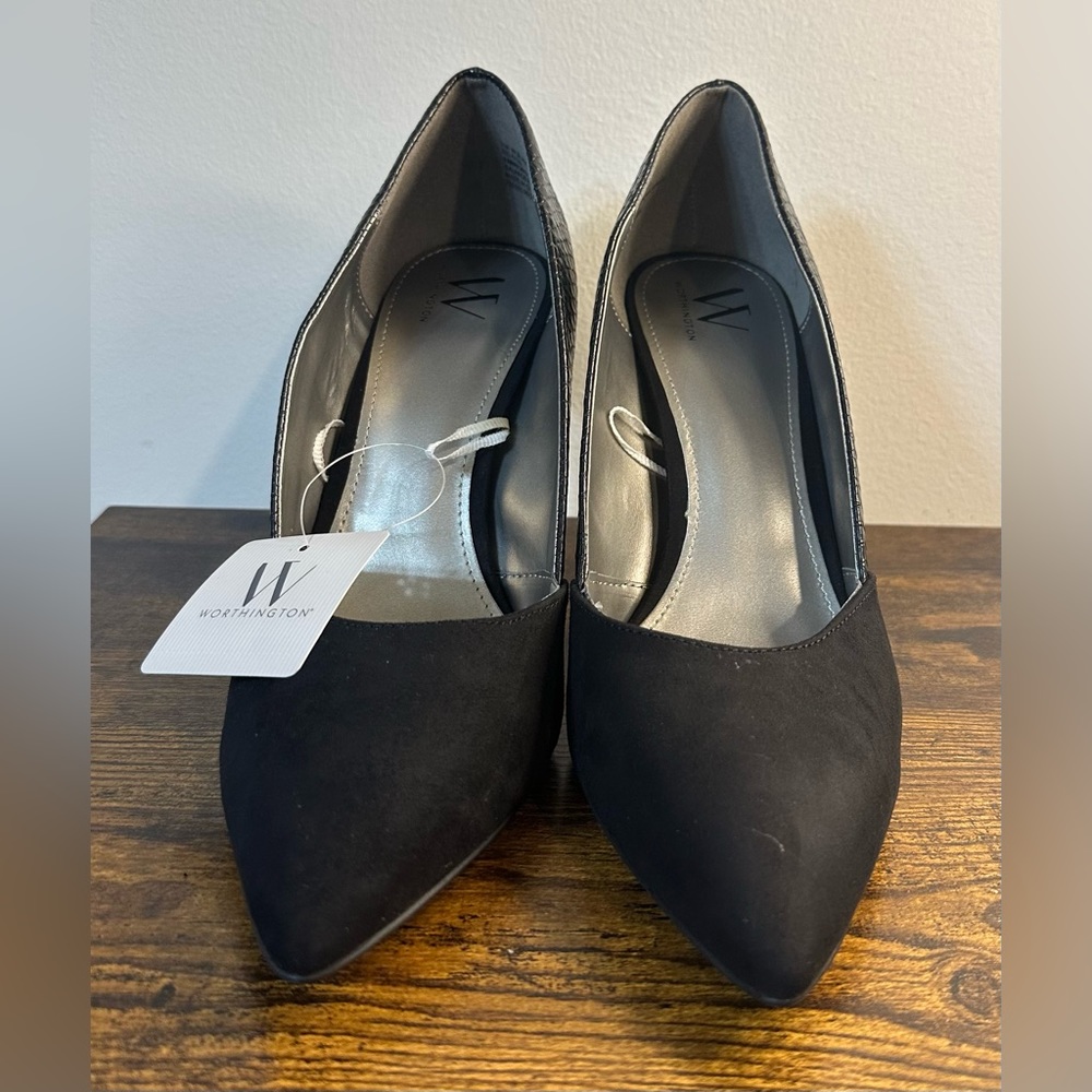 Worthington Womens Black Zest Heel NWT/original box Size 11 - Picture 2 of 6